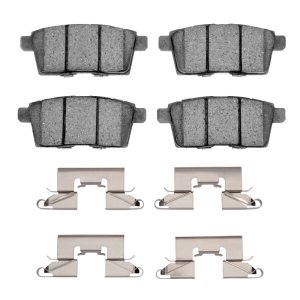 Ford Edge Brake Pads - Rear - R1 Concepts - Semi Met - `07-`15
